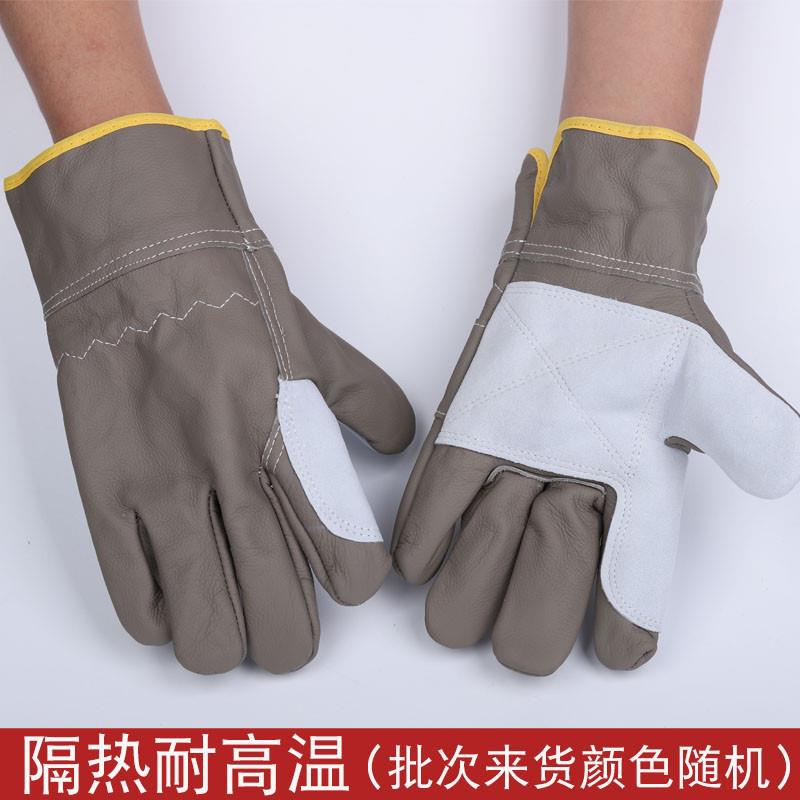 电焊手套全牛皮头层司机 焊接焊工防护手套耐用隔热劳保手套