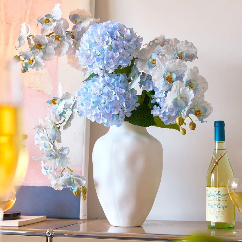 绣球花蝴蝶兰仿真花高级感