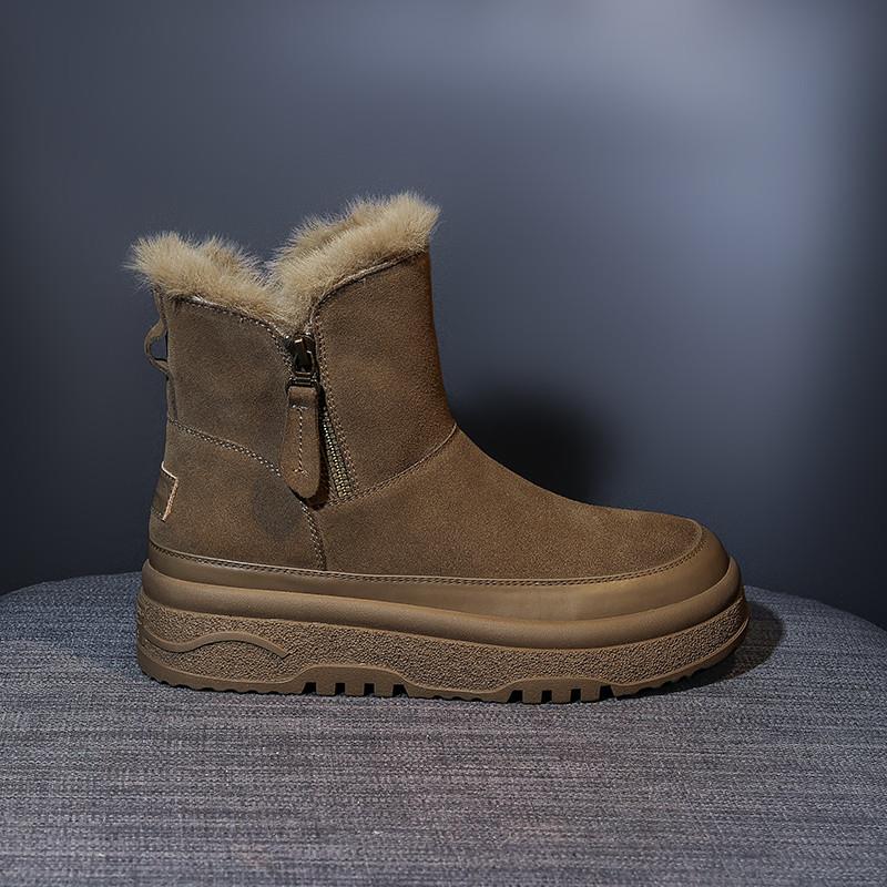 推荐保暖棉鞋厚底雪地靴女