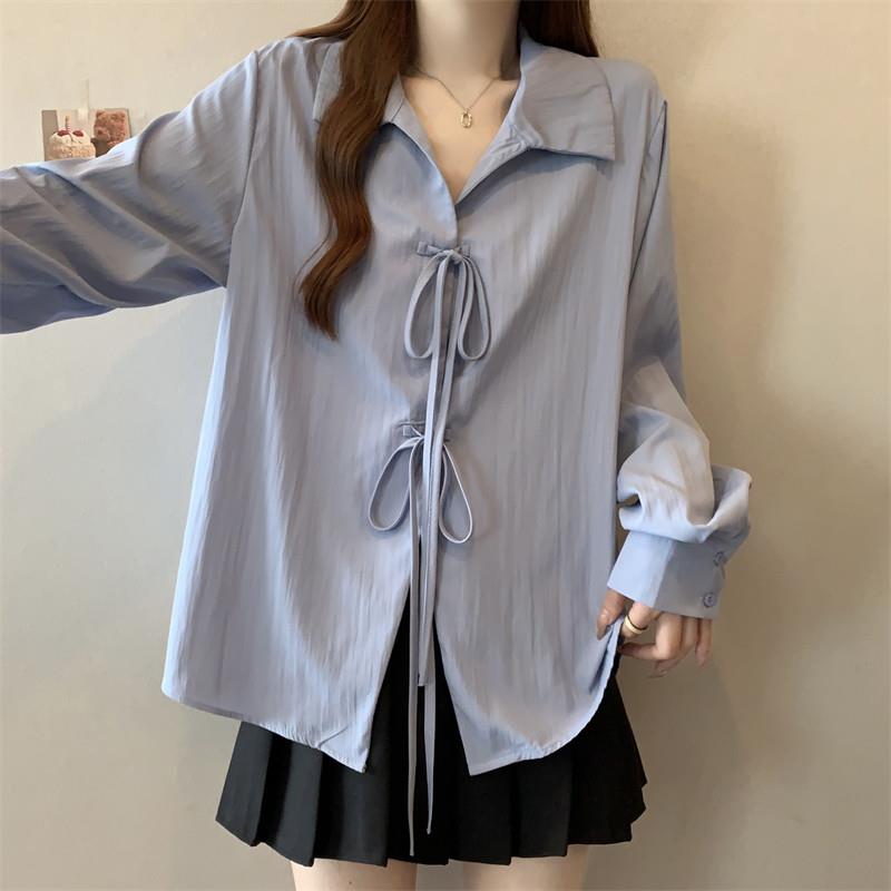 推荐大码法式polo领长袖衬