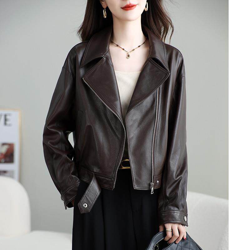 新品海宁真皮皮衣女2025新