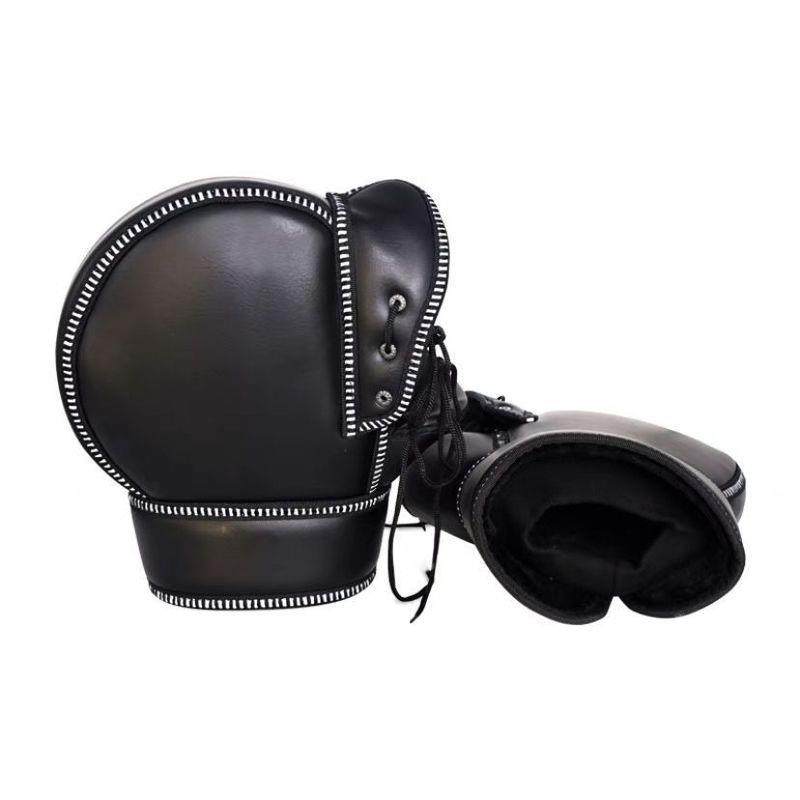 电动摩托车把套冬季保暖防风防雨护手把套皮革防寒手套男女加厚