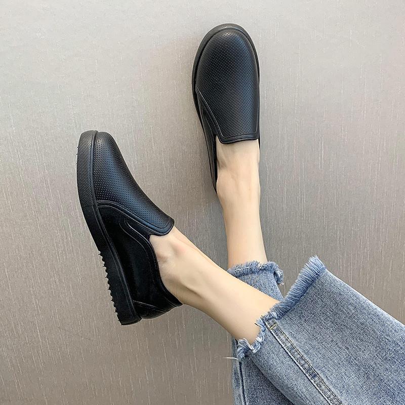 新品雨鞋女低帮浅口工作黑