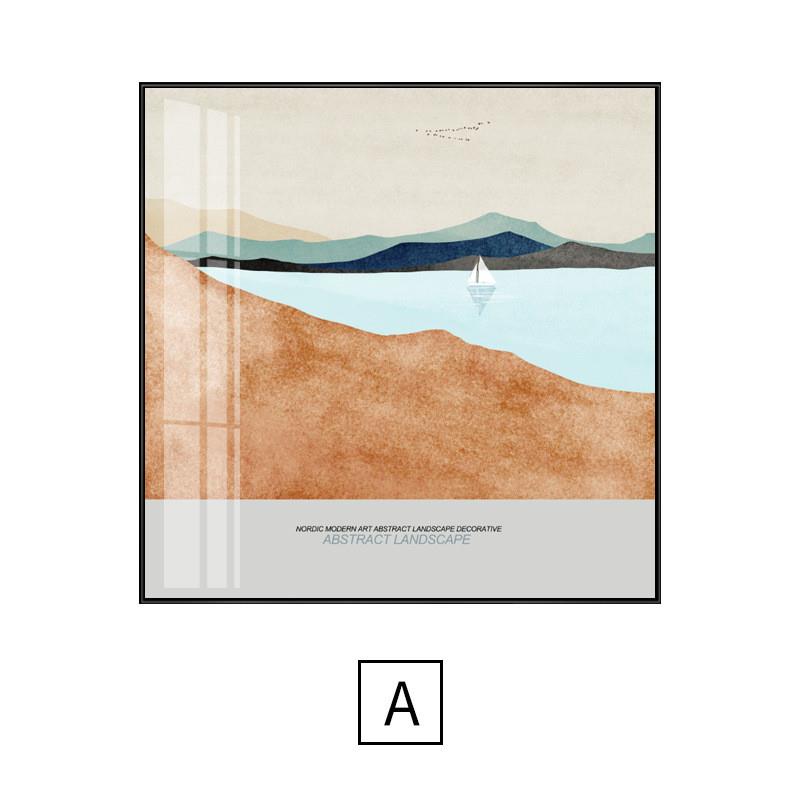 好货莫兰迪装饰画现代简约客厅小清新创意挂画沙发背景墙画正方形图片