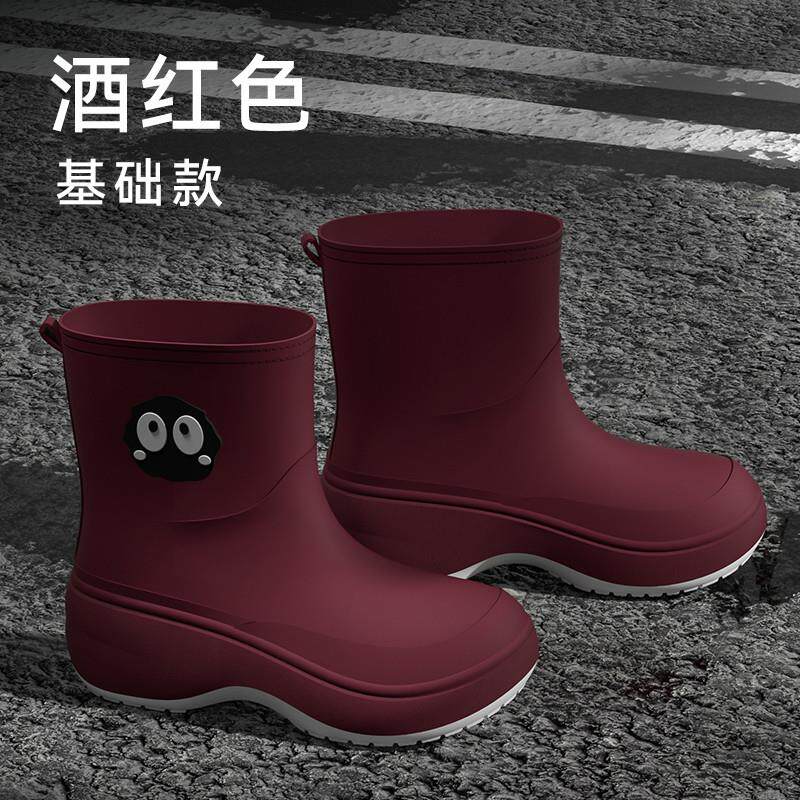 新品中筒雨鞋女款2026新款春夏季防水防滑雨靴厨房钓鱼水鞋耐磨胶
