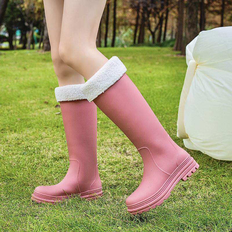 新品雨鞋女款夏成人高筒雨靴时尚款外穿2026新款水鞋厚底防滑