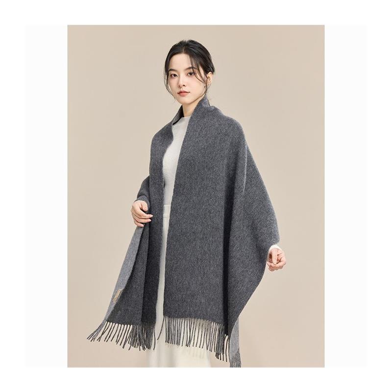 爆款仿羊绒披肩围巾女士秋