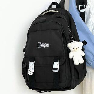 新品初中生书包女高中生超大容量耐用耐脏ins森系百搭大学生双肩