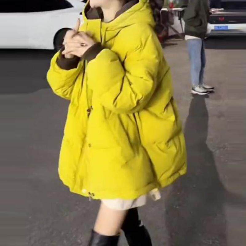 推荐韩系时尚保暖高级感冬季棉服外套女防寒洋气宽松纯色显瘦百搭