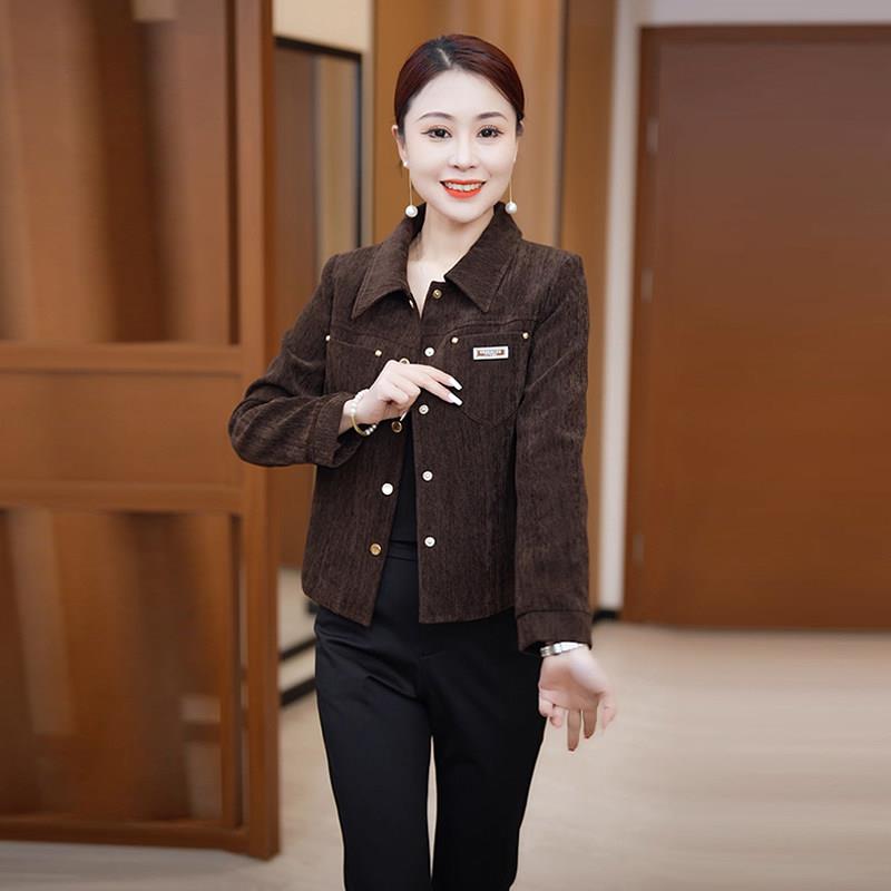 推荐时尚休闲短款外套女春季新款小个子洋气韩版百搭显瘦夹克开衫