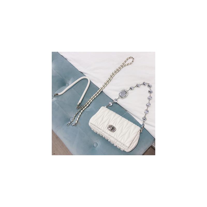 新品高级感轻奢小众白色腋