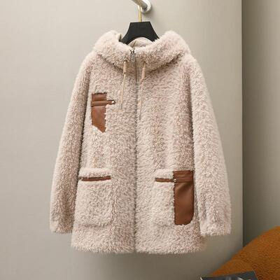 新品羊羔毛毛外套女皮毛一