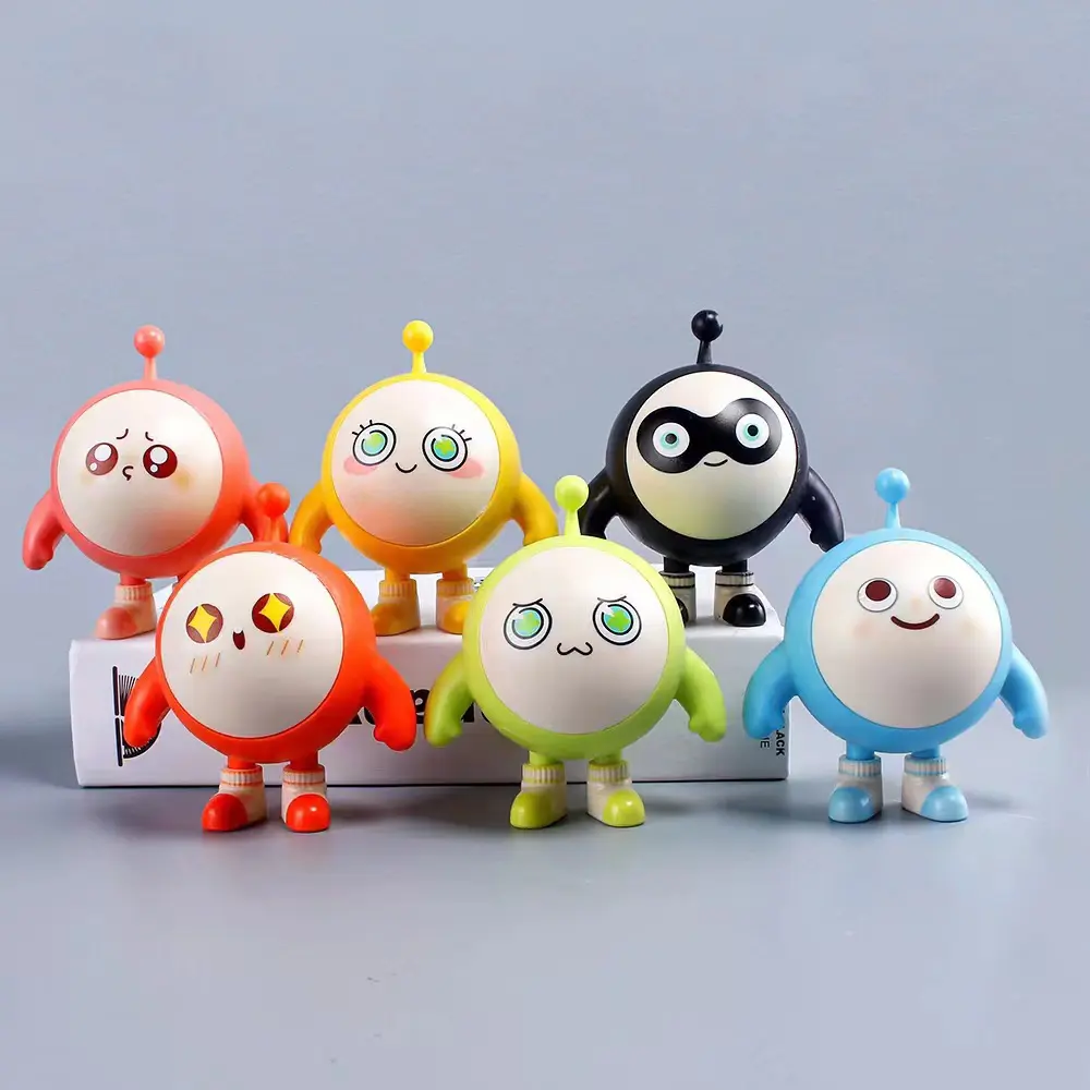 卡通6款蛋仔派对公仔 游戏蛋仔玩偶盲盒娃娃模型摆件