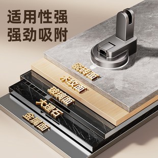 不锈钢晾衣杆神器 吸盘免打孔伸缩杆阳台飘t窗家用室内隐形壁挂式