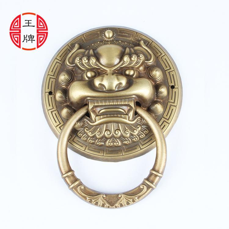 兽头门环拉手古铜狮子头拉手仿古大门拉手门环虎头U中式仿古拉手