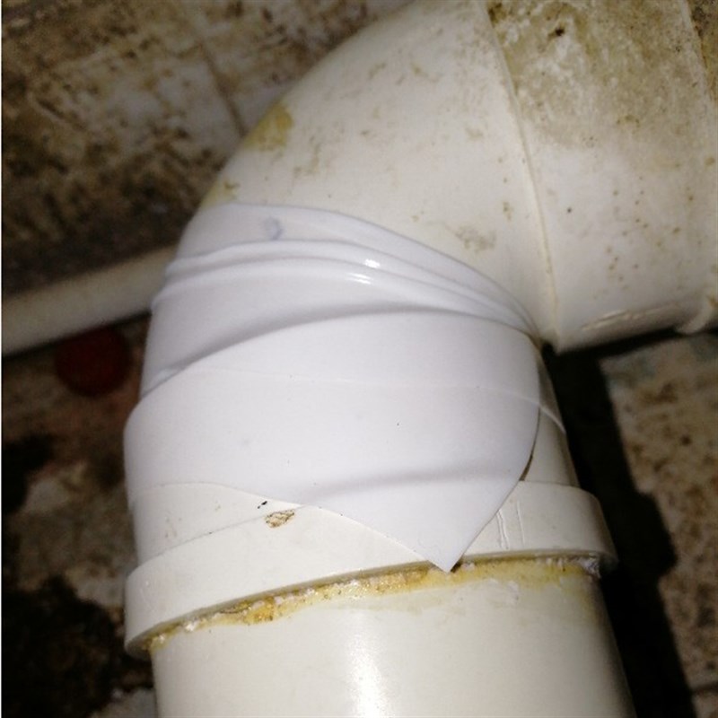 落水管破损漏水修补pvc塑w料排水管弯头堵漏热水器暖气管密封胶带