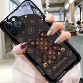 适用14promax玻璃iphone13立体棕花熊12新款 15卡通11潮