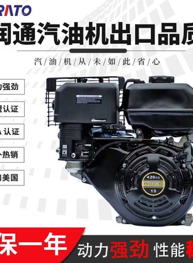 润通190F汽油发动机15马力420cc打气泵膨化机马路切割机船机动力