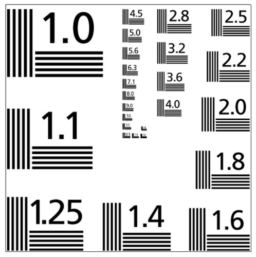 3nh清ISO分辨率测试图卡(1 -18 LP/mm)标定板test chart可定制