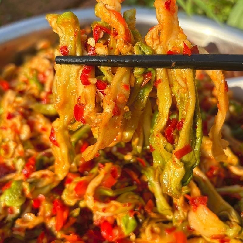 四川麻辣儿菜片多头菜新鲜儿子青菜干咸菜嫩娃娃川渝特产下饭菜