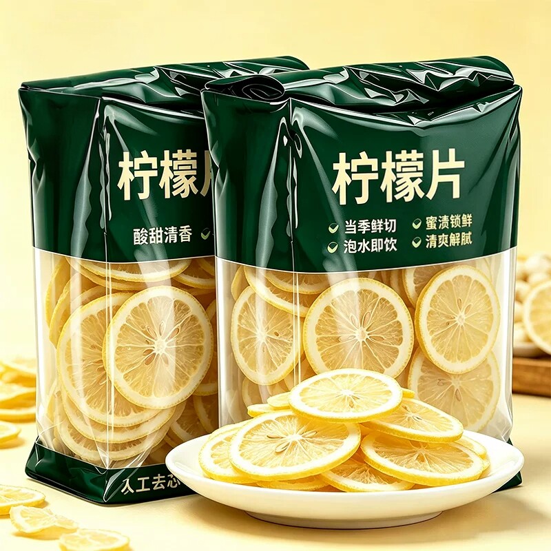 特级即食柠檬片官方正品旗舰店柠檬干果脯蜜饯干吃泡水儿童孕妇