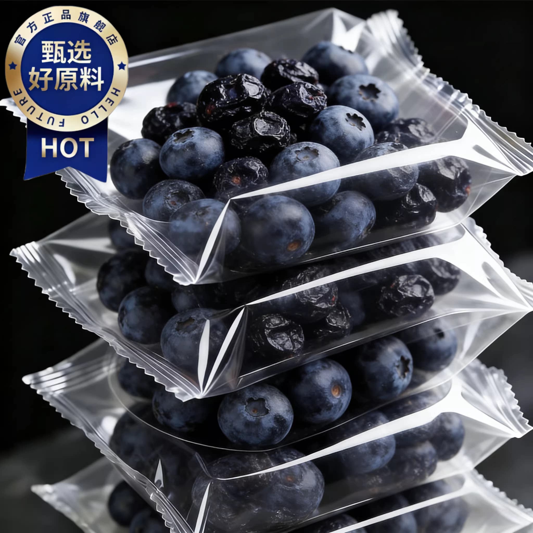 央妈推荐蓝莓干无糖无添加官方旗舰店正品大兴安岭野生蓝莓干零食