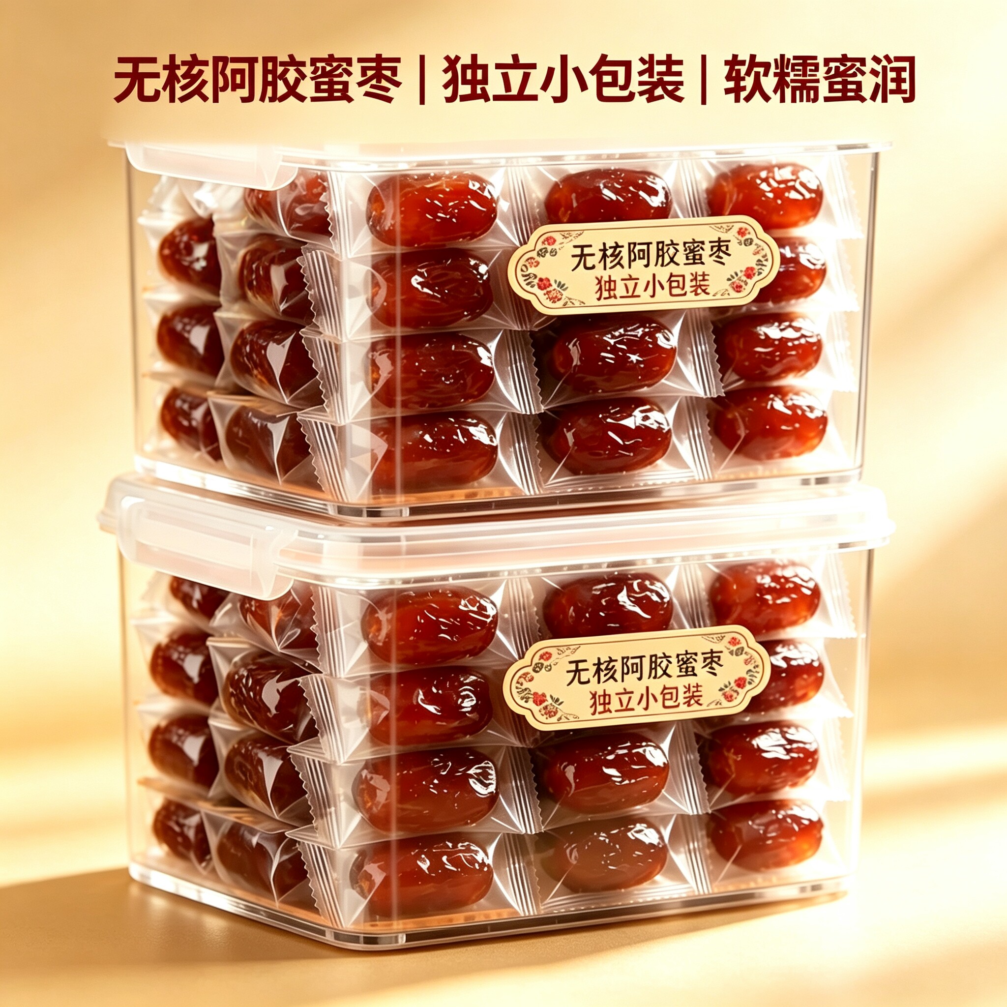 正宗阿胶枣去核特级金丝蜜枣图片