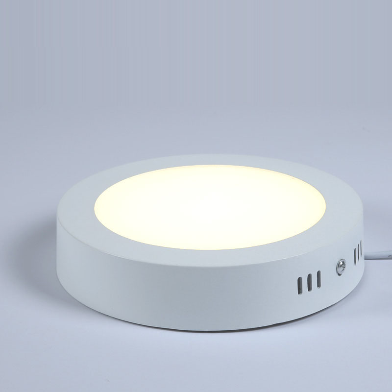 超薄圆形明装led筒灯6w12w18w24w方形面板灯过道走廊压铸小吸顶灯