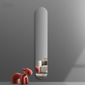 超窄超长镜子自粘免打孔贴墙鞋 柜衣柜侧面玄关无框全身镜定制镜子