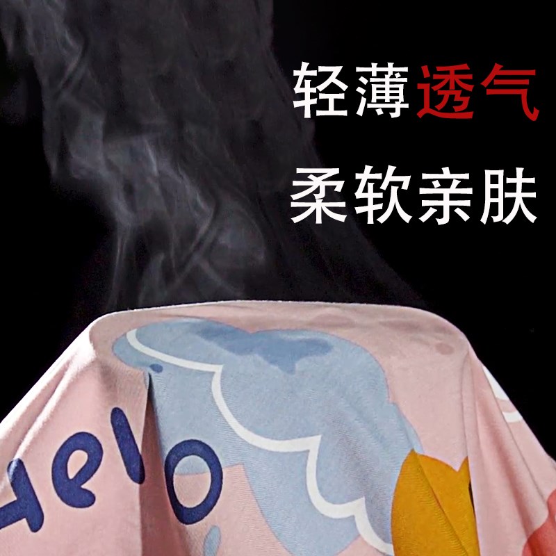 夏季儿童睡衣男童短袖薄款棉绸套装大童女孩宝宝家居服亲子装绵绸