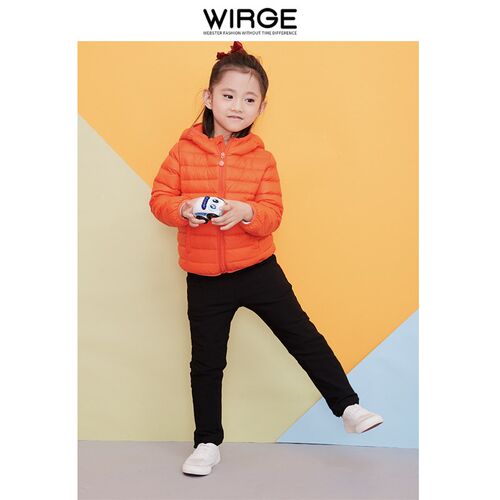 韦氏女童保暖加厚新款宝宝裤子冬儿童女黑色保暖裤羽绒