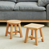 家用小凳子玄关换鞋 凳实木凳子沙发凳茶几凳客厅垫脚凳圆凳方凳