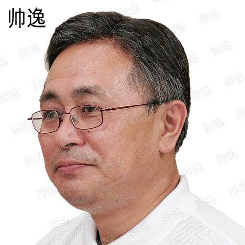 中老年男假发 37分爸爸全真发短发夏假发