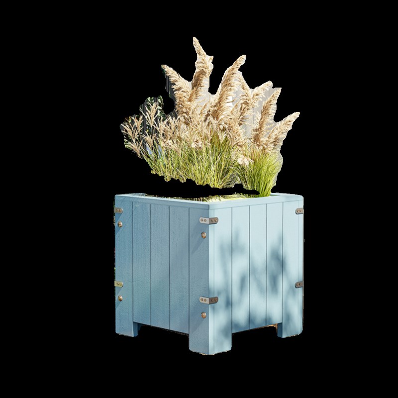 室外防腐木花箱户外庭院栅栏花槽阳台长方形木箱大号花盆种菜箱子