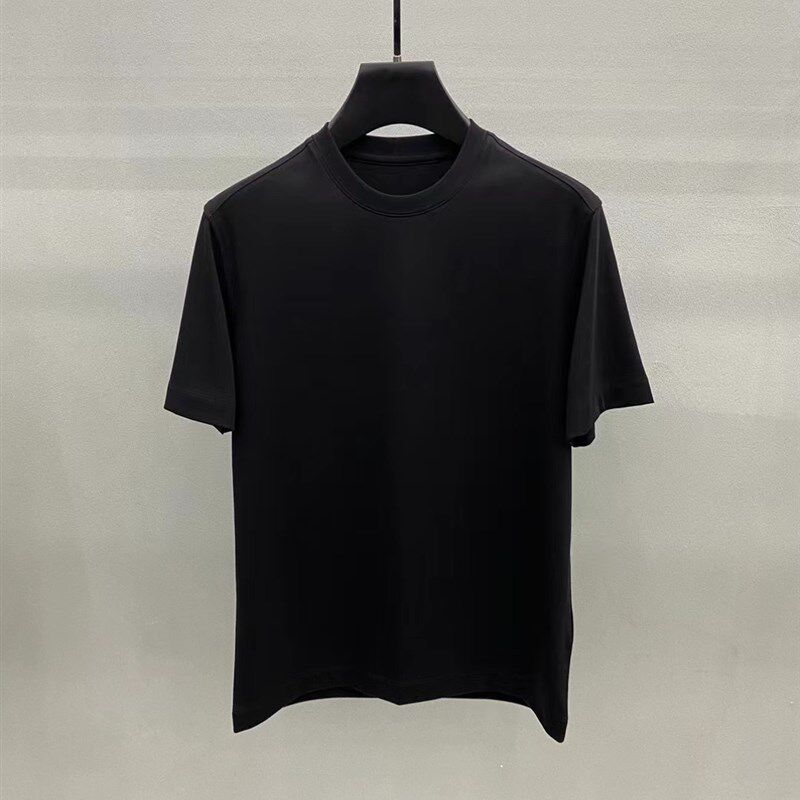 天花板零触感80支/200支苏匹马棉冰感净版白T美学短袖男士微宽松