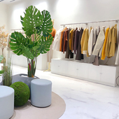 展示陈列货架上墙专用不锈钢拉丝银色衣架 店壁挂式 创意女装 店服装