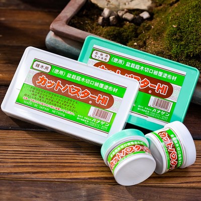 日本进口盆景松柏杂木专用盆栽切口伤口愈合泥愈合膏愈合剂填窟窿