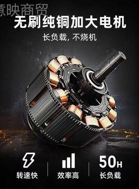 国锯欧述电充电式德锯户外锂电锯家用小型手持电链锯电AQN动柴伐