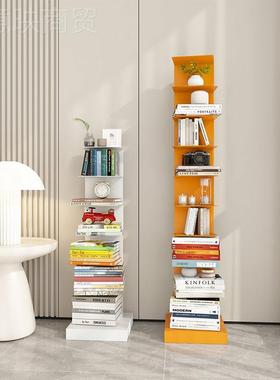 隐形书BAP架地型多层置物架北欧型隐形落地客小厅落书房收转角纳