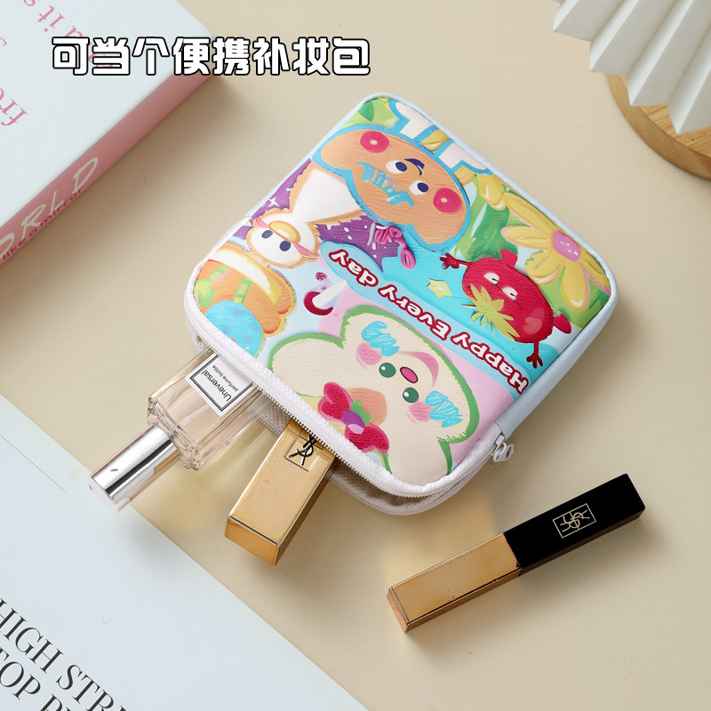 卡通学生防水卫生巾收纳包大容量学生便携女生月事包ins随身小包