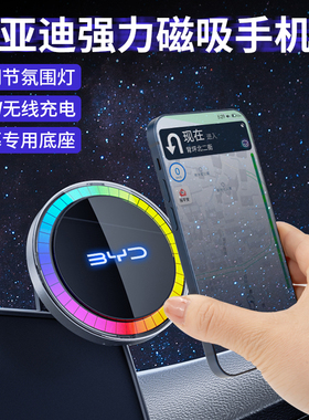 适用比亚迪元唐秦L宋PlusPro海鸥海狮海豹海豚磁吸款车载手机支架