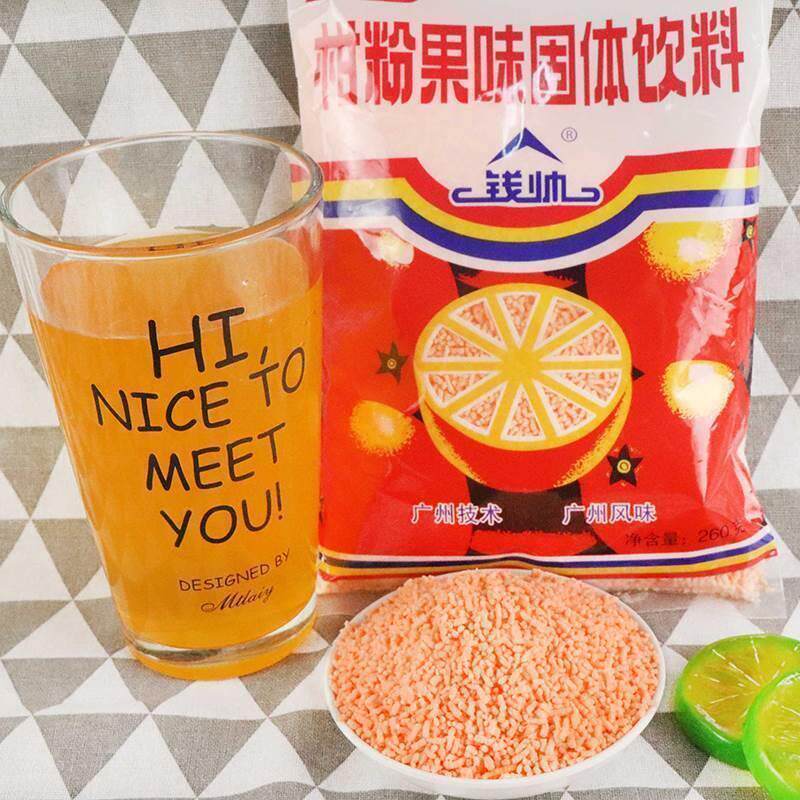 钱帅橘子粉味果汁260g*6袋老式冲泡果味固体饮料老式桔子粉泡袋装