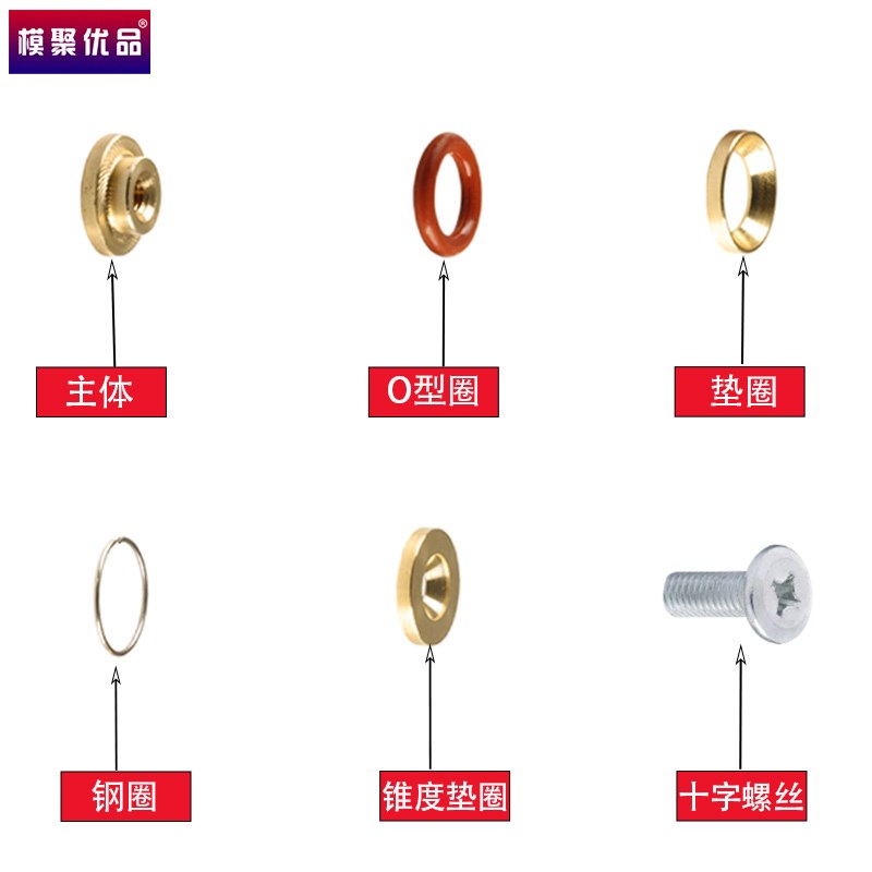 滚花止水栓铜堵头水柱塞模具水堵F耐高温水塞运水堵塞水路塞头