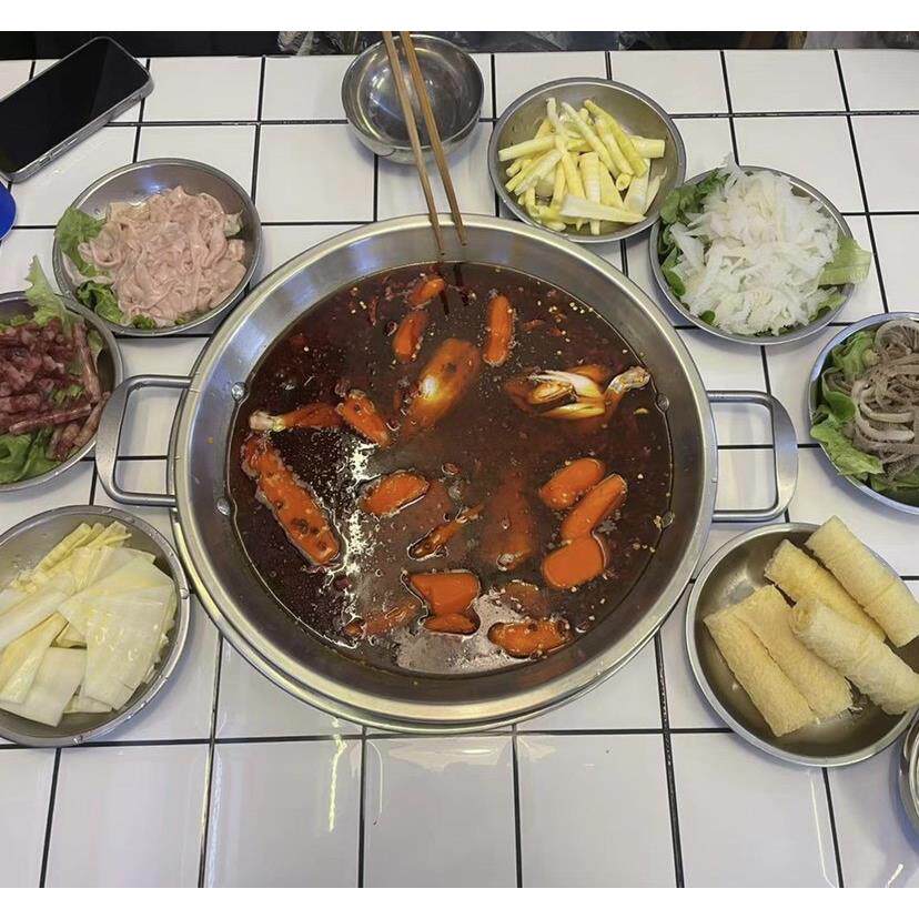 不锈钢清汤火锅锅大容量商用豆花牛肉锅电磁炉专用加厚火锅店饭店