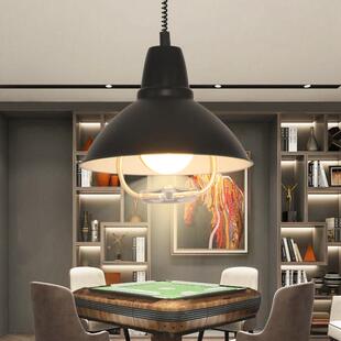 麻将升降灯简约吊灯棋牌室伸缩灯罩铝材饭厅吧台咖啡店拉伸灯具