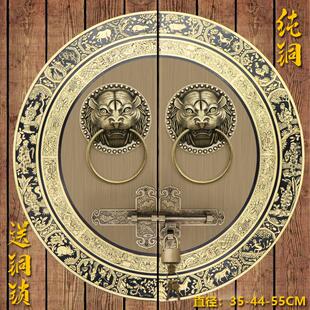 彷古纯铜兽头门环木门大门门栓拉手把手别墅四合院虎头狮子头拉环