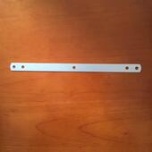 直条家具紧固件连接木门安装 一字角码 一字铁片直码 固定片150长08