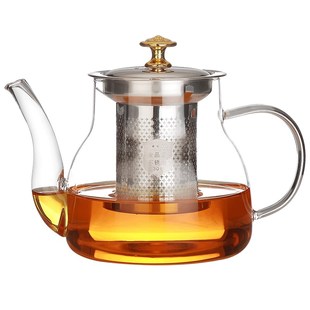 耐热玻璃泡茶壶家用水壶单壶耐高温茶水分离O煮茶壶器茶杯茶具套