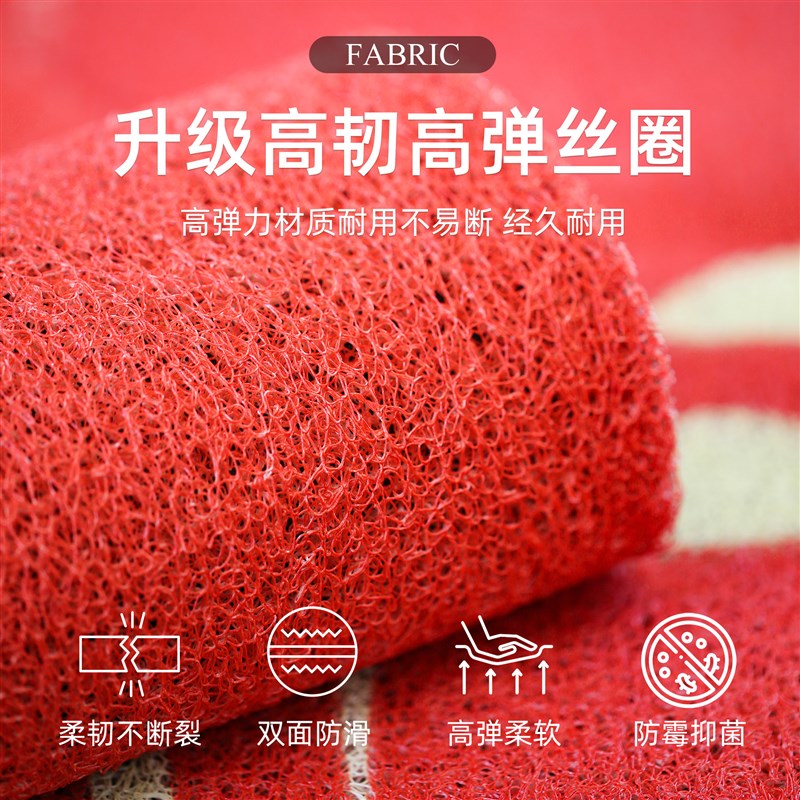 欢迎光临门垫商用丝圈p入户门口迎宾地垫酒店进门防滑地毯定制log
