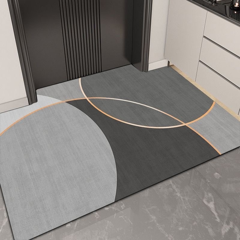 硅藻泥入户门地垫防滑耐脏吸水门C口室内外进门脚垫家用地毯可裁